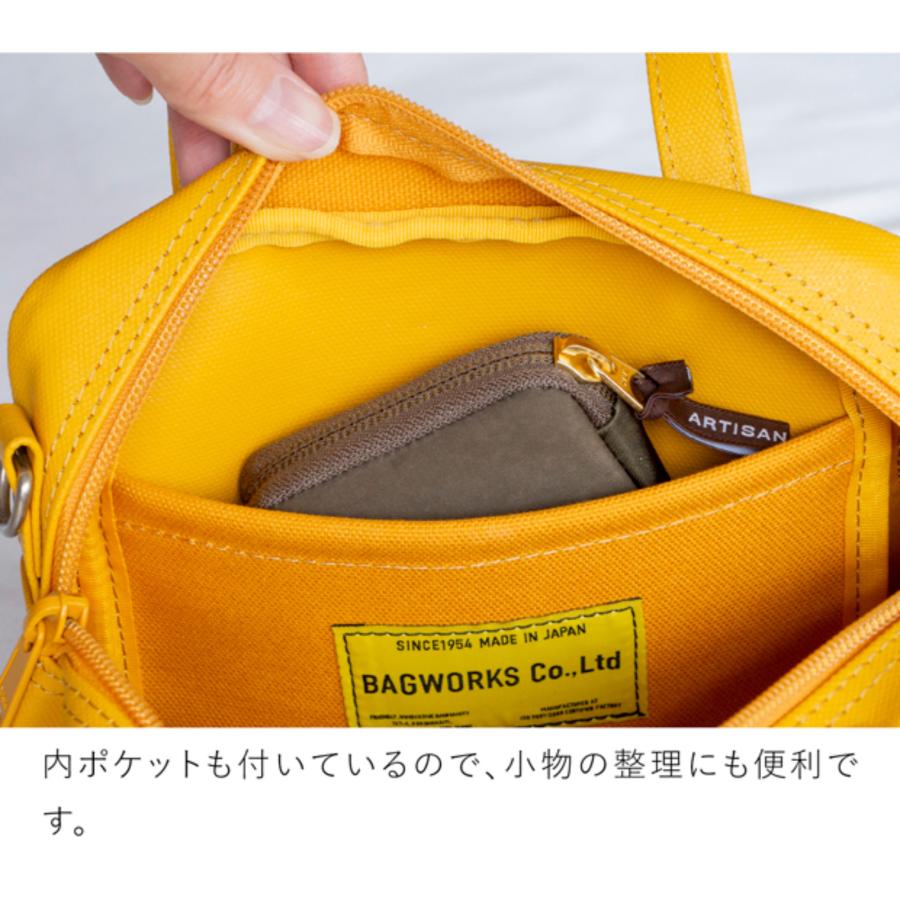 BAGWORKS ショルダーバッグ フライトマン ハンドバッグ 2way バッグ 日本製 FLIGHTMAN 帆布 レディース バッグワークス