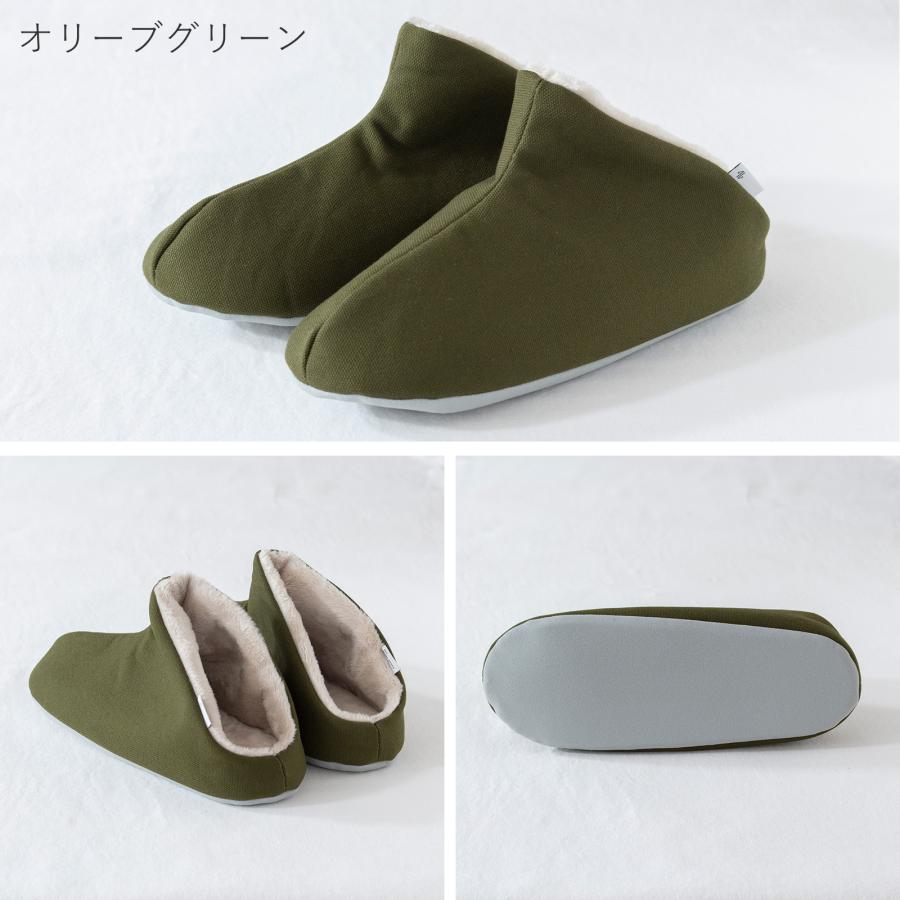 阿部産業（ABE HOME SHOES） 冬用スリッパ 帆布・ハイカット＋ボア M