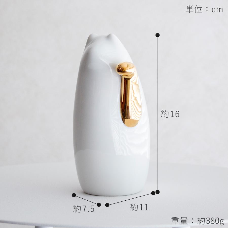 期間限定ポイント10倍／ SETOMANEKI 招き猫 金手 左手 中 瀬戸焼 開運