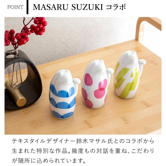 SETOMANEKI & MASARU SUZUKI 招き猫 左手 小 鈴木マサル コラボ 瀬戸焼