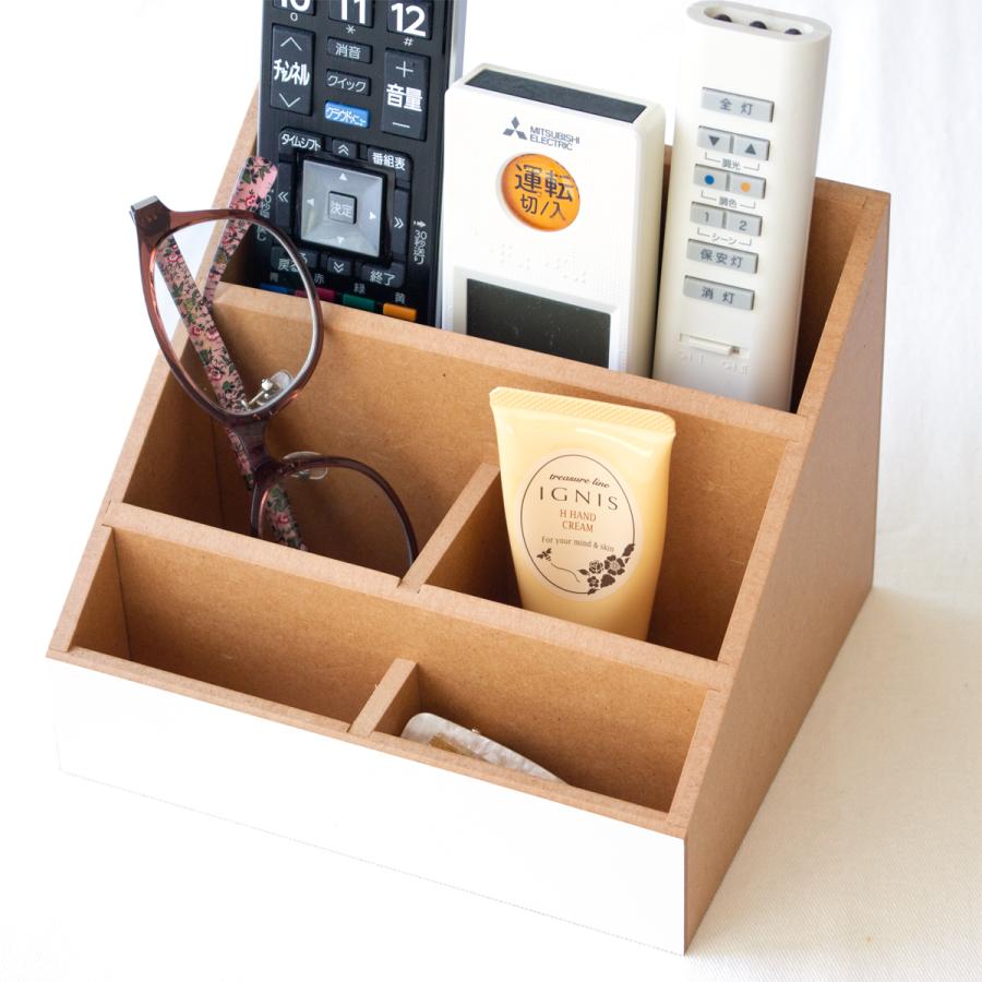 卓上 収納 小物入れ 多機能 ラック 収納ボックス 木製 幅17.2×奥行14.5