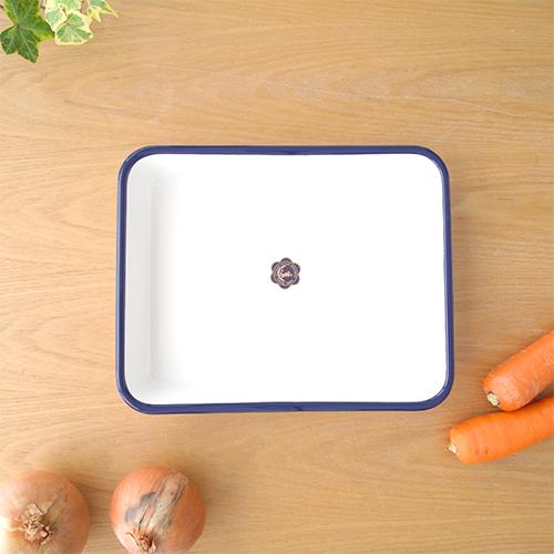 月兎印 【取扱終了】月兎印 琺瑯バット 18取 1.4L ホーロー 琺瑯 日本