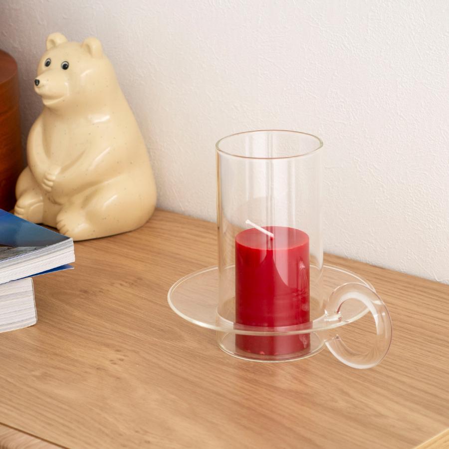 Ferm Living キャンドルホルダー ガラス 北欧 キャンドル スタンド