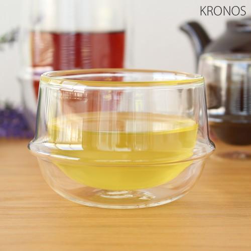 KINTO キントー クロノス KRONOS ダブルウォール ティーカップ 200ml 二重構造グラス 耐熱ガラス