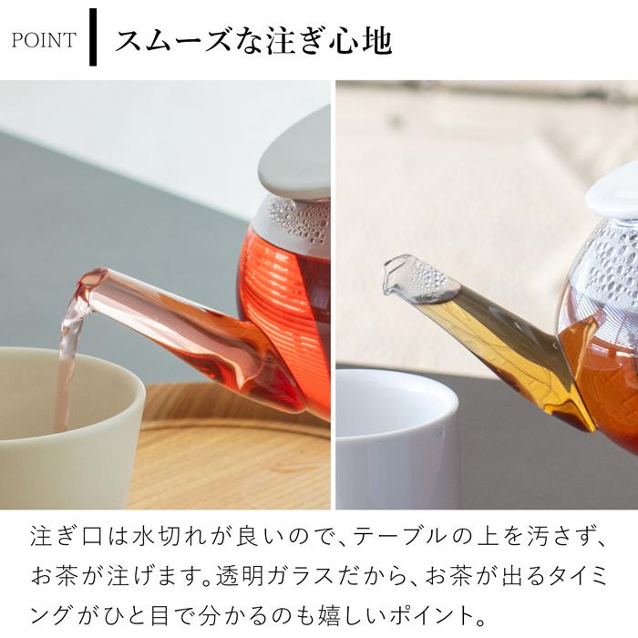 10/15はポイント10倍／ ティーポット ガラス 茶こし付き 600ml