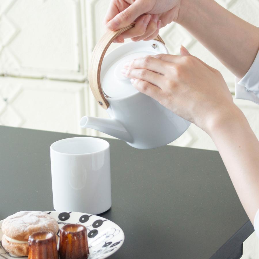 陶器製ポットとカップセット ホワイト陶磁器 ティーポットとカップセット 【公式通販】