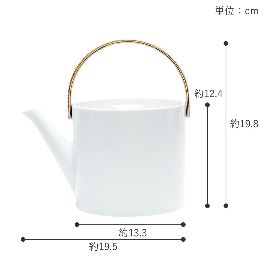 9/20-22はポイント10倍／ ティーポット 茶こし付き 1000ml 陶器 白磁