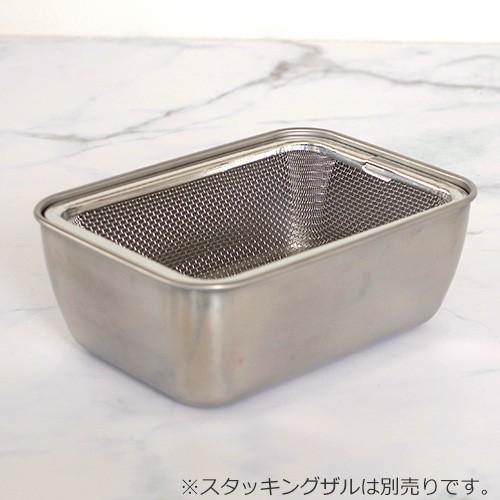 家事問屋 スタッキングザル用角バット ステンレス バット ステンレスバット 角バット 日本製 made in Japan 36442 | 家事問屋 | 02