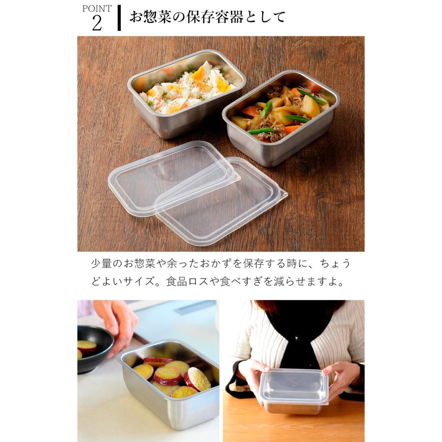 家事問屋 バット 蓋付き システムバット 1/4 ステンレス 角型