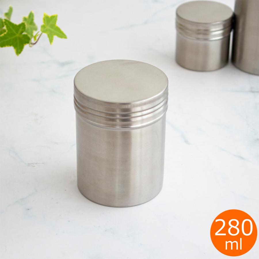 家事問屋 保存缶 9 280ml 保存容器 キャニスター ステンレス スパイス