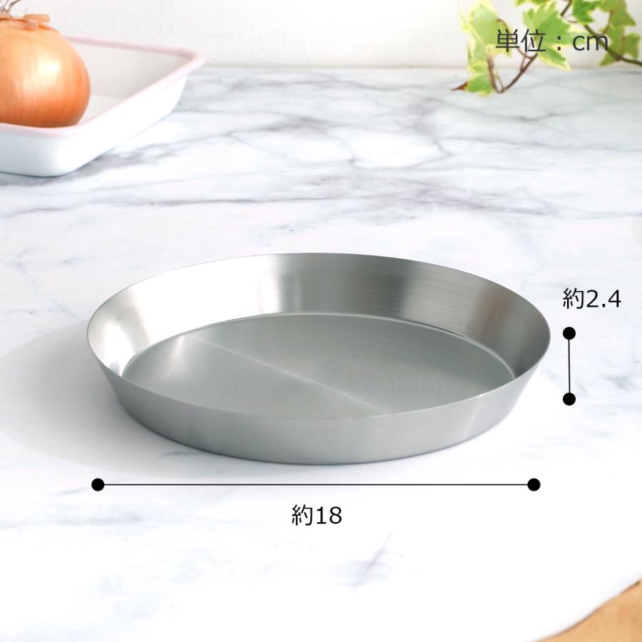 ステンレスプレート　33枚セット 楽天市場】家事問屋 まる型トレー22 ステンレスプレート 下ごしらえ