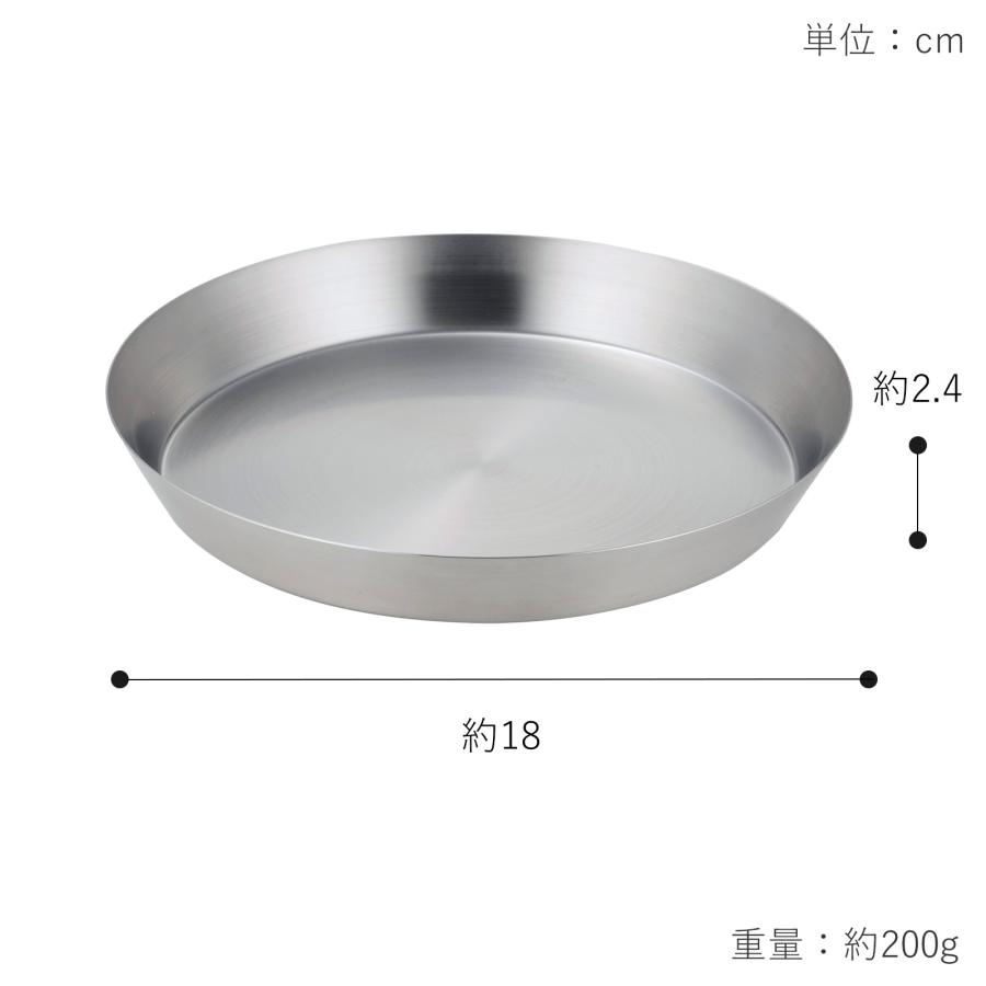 家事問屋 まる型トレー19 ステンレス プレート 皿 日本製 made in