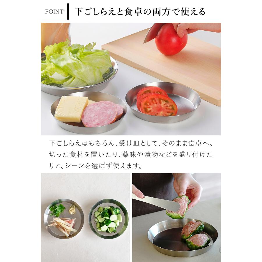 家事問屋 まる型トレー16 ステンレス プレート 皿 日本製 made in
