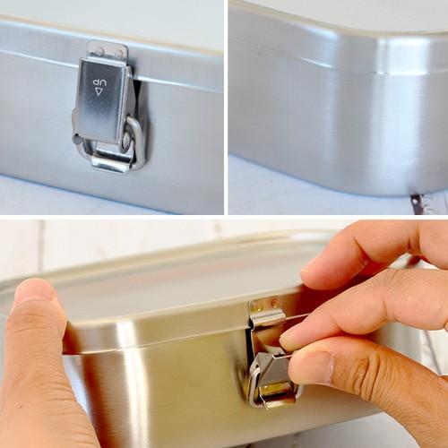 弁当箱 ステンレス 工房アイザワ 角型ランチボックス 360ml 小 一段 子供 保温庫対応 汁漏れ防止 シンプル 日本製|favoritestyle|05