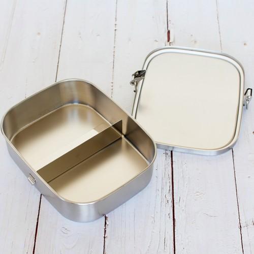 工房アイザワ 弁当箱 ステンレス 角型ランチボックス 1000ml 大 一段