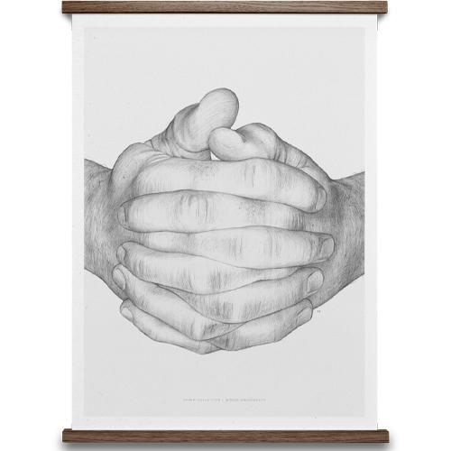 ポスター 北欧 30×40 cm Folded Hands デンマーク アートポスター