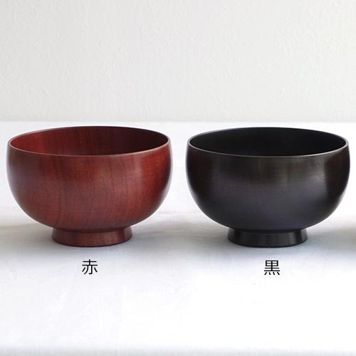 SHIRASAGI しらさぎ椀 M お椀 漆黒 漆赤 2個セット 木製 日本製
