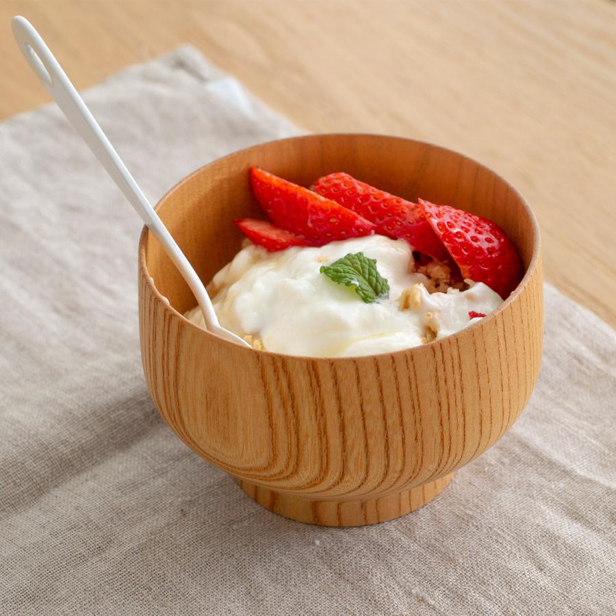 SHIRASAGI サブロク椀 お椀 木製 日本製 布袋 ほてい けやき 欅