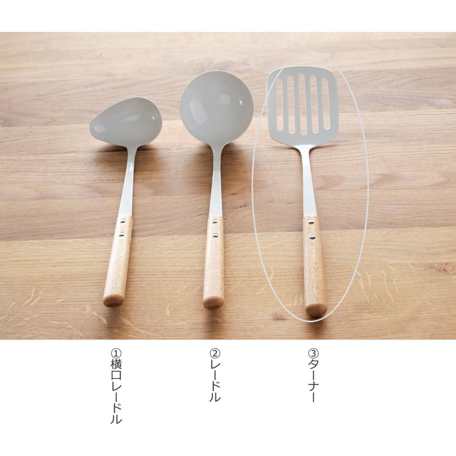 3/8はポイント10倍／ ターナー 琺瑯 ホーロー 持ち手 木 natural blanc