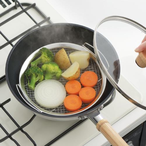 家事問屋 蒸しかご ステンレス製 ステンレス 蒸し器 フライパン 蒸し