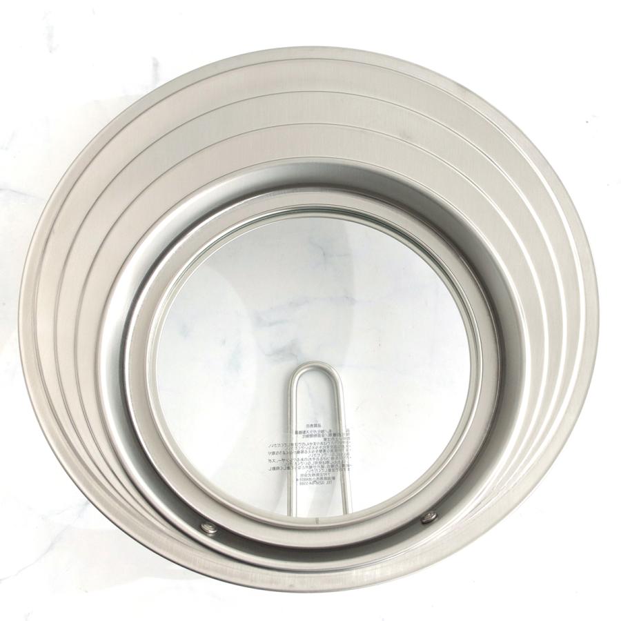 家事問屋 フライパンカバー ステンレス フリーサイズ スタンド付き