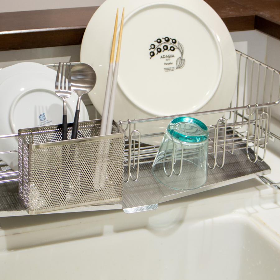 家事問屋 パンチング箸立て ステンレス 箸立て スリム水切りバスケット