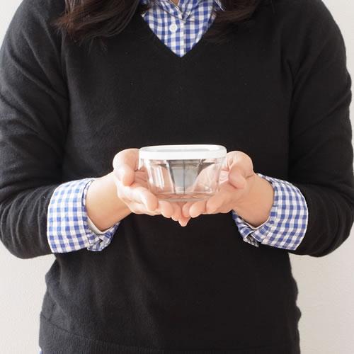 iwaki（イワキ） パック＆レンジ プチ ホワイト 200ml 角型 保存容器