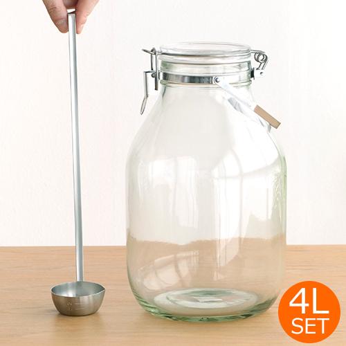 セラーメイト 密封瓶 4l 家事問屋 果実酒レードル セット 密封瓶 レードルセット 梅仕事 取手付密封びん 星硝 日本製 4j9 2339 Set Favoritestyle キッチン 雑貨 通販 Yahoo ショッピング