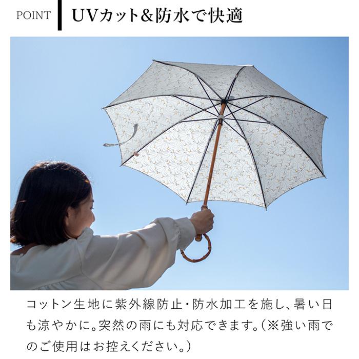 ぷくぷく様SUR MER（シュールメール）の日傘 雪の結晶柄 シュール