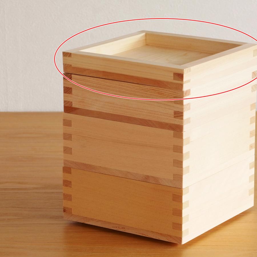 クーポン対象 6/2 10:59迄／ 枡重 25 重箱 蓋 14×14×2.5cm ばら売り