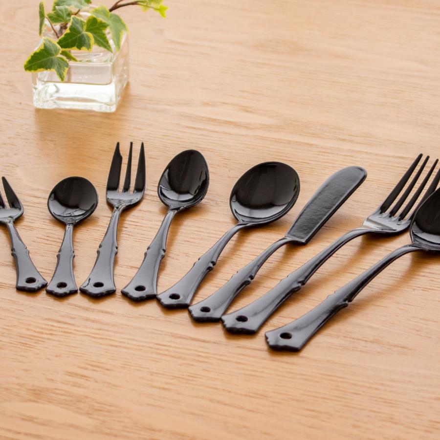 プチスプーン 琺瑯 ホーロー カトラリー Classical Noir クラシカル