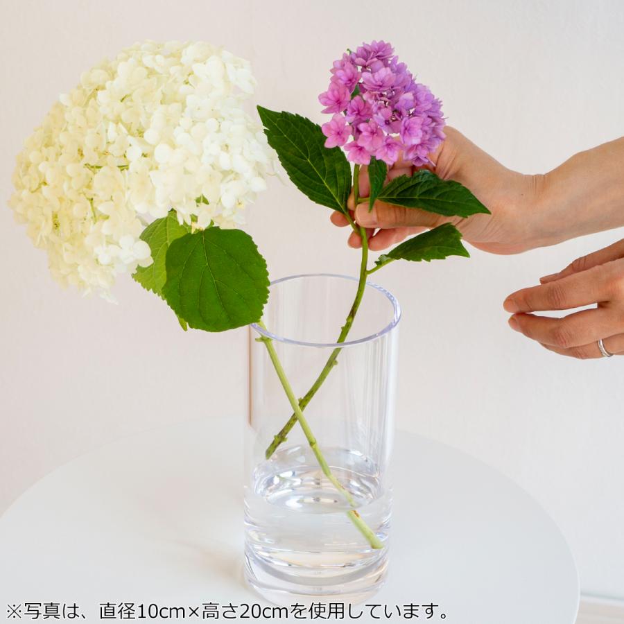 割れない花瓶 花瓶 割れない 軽い 小さい フラワーベース 高さ10cm 直径10cm ポリカーボネート PC straight-R CLAY クレイ｜favoritestyle｜11