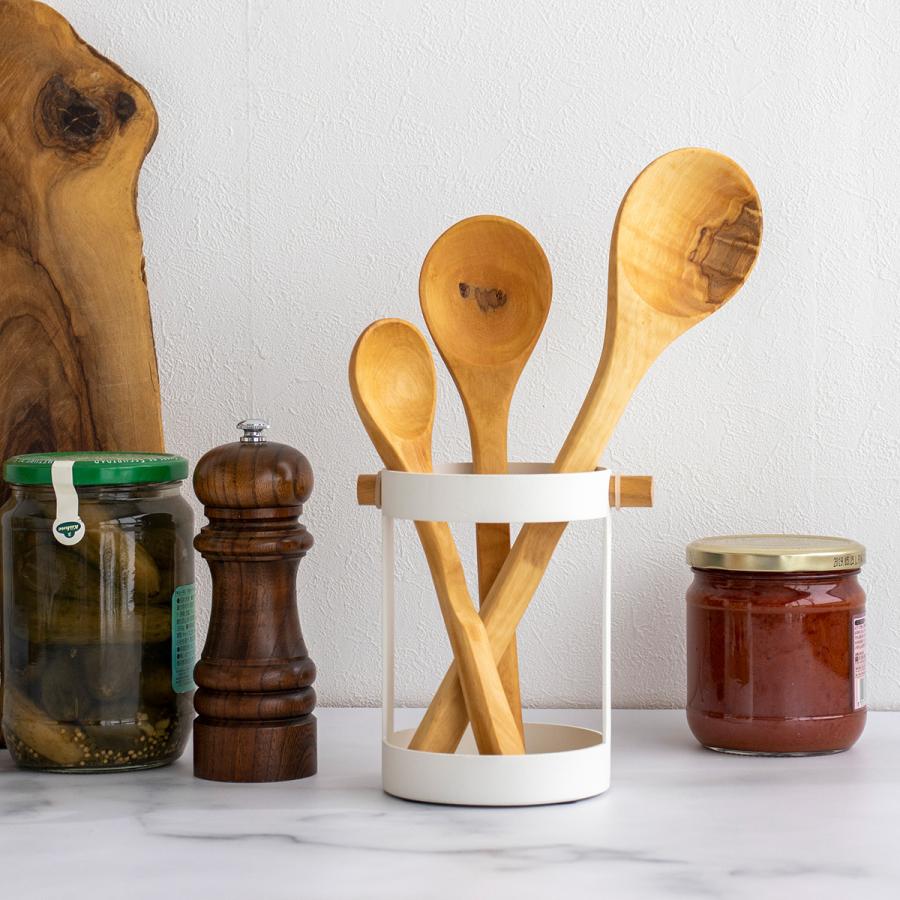 12/19〜22はポイント10倍／ スプーン 木製 21cm 木のスプーン 丸