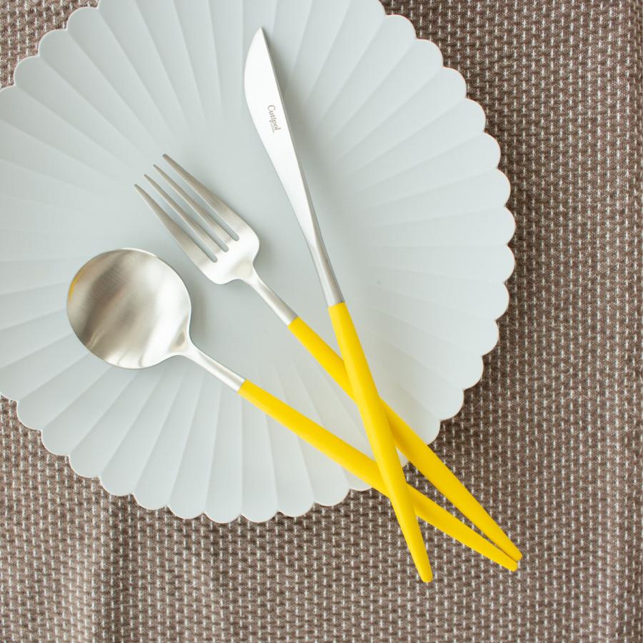 Cutipol クチポール ゴア GOA ディナーナイフ イエロー シルバー