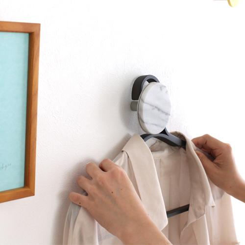 壁掛け フック ウォールフック M マーブル 大理石 ウォールハンガー 壁掛けハンガー 丸 壁掛け収納 収納 服 DESIGN BITE |  | 04