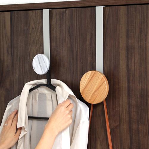 ＼11/15・16はポイント10倍／ ドアフック ハンガー M マーブル 大理石 ドアハンガー フック ドア収納 丸 天然大理石 収納 服 DESIGN BITE |  | 09