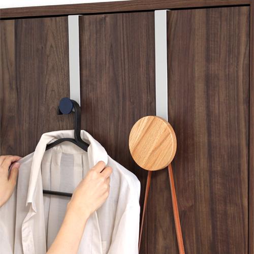 ドアフック ハンガー L オーク 木製 ドアハンガー フック ドア収納 丸 収納 服 DESIGN BITE |  | 09