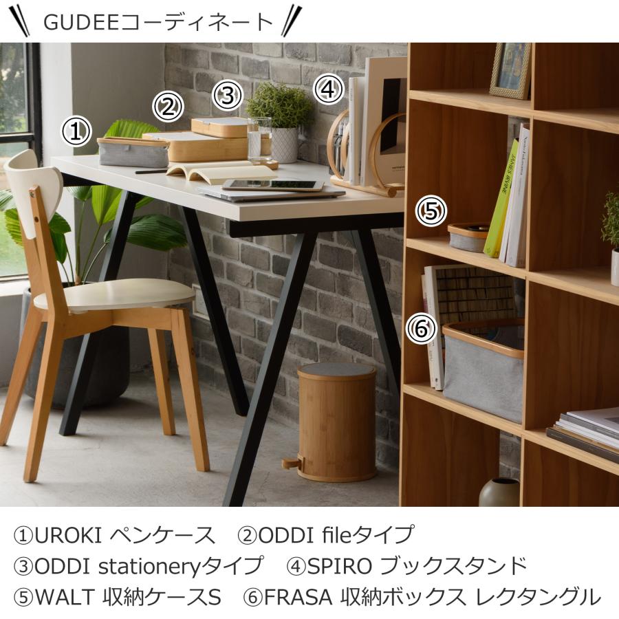 ＼4/25・26はポイント10倍／ [正規代理店] Gudee グディ ゴミ箱 ペダル ふた付き ダストボックス 3.5L S 木製 竹 バンブー 布 円形 POMP_9