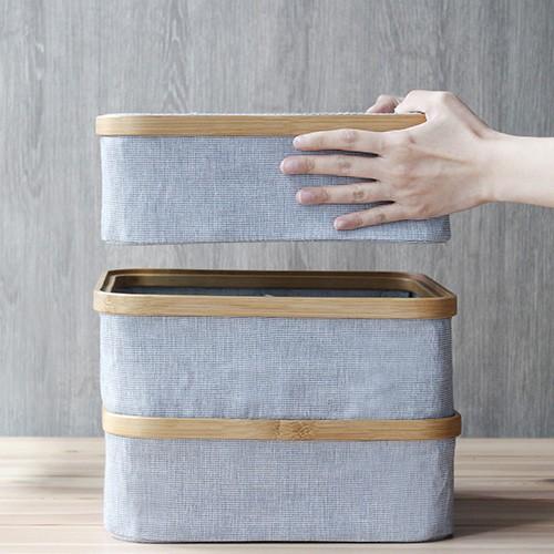 ＼2/15はポイント10倍／ [正規代理店] Gudee グディ 収納ボックス 折りたたみ フタ付き 布 3分割 Gudeelife KIM Storage box with lid 3section | GUDEE | 04