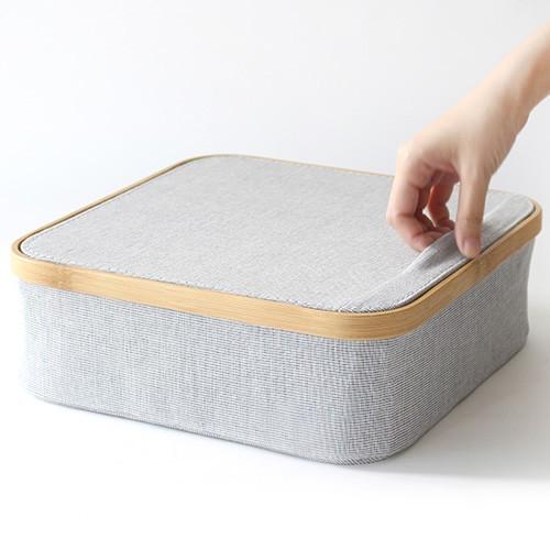 ＼2/15はポイント10倍／ [正規代理店] Gudee グディ 収納ボックス 折りたたみ フタ付 布 9分割 収納 Gudeelife KIM Storage box with lid 9section | GUDEE | 03