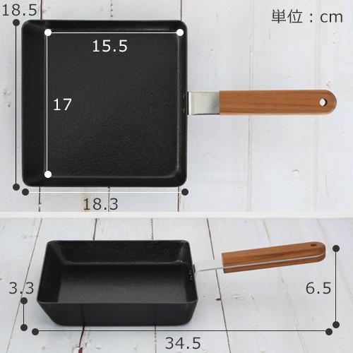 ambai アンバイ 卵焼き 玉子焼 角大 鉄製 IH対応 大きい 玉子焼き器 卵焼き器 ファイバーライン加工 小泉誠 日本製｜favoritestyle｜06