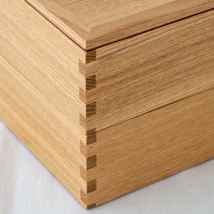 期間限定ポイント10倍／ 松屋漆器店 重箱 白木塗タモ6.0 一段 6寸 内朱