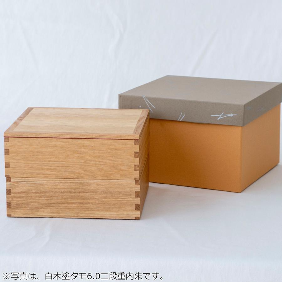 12/19〜22はポイント10倍／ 松屋漆器店 重箱 白木塗タモ6.0 一段 6寸