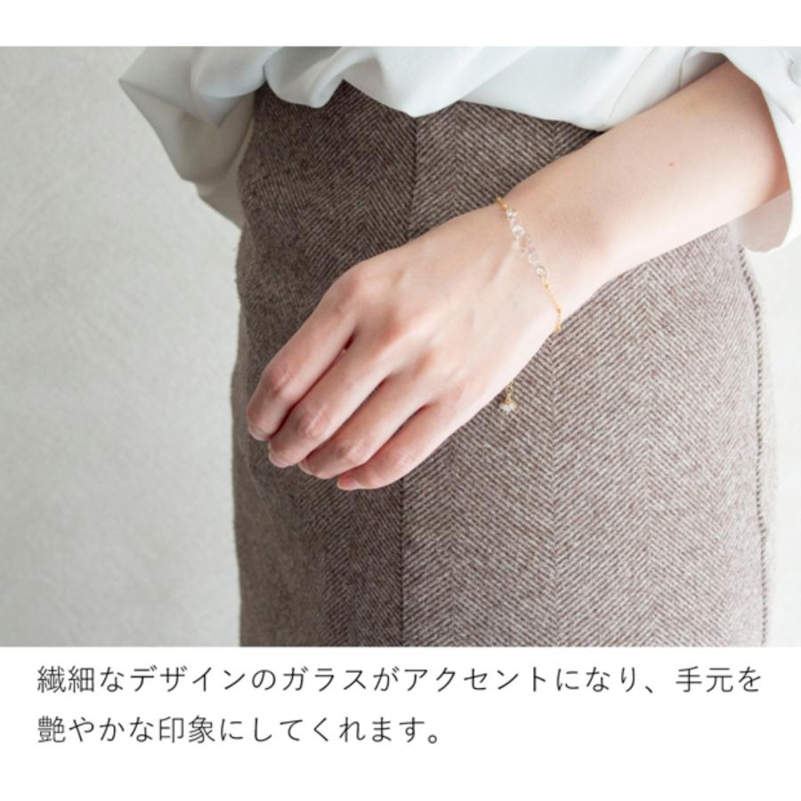 HARIO Lampwork Factory ハリオ ブレスレット 渚 tane 天然石