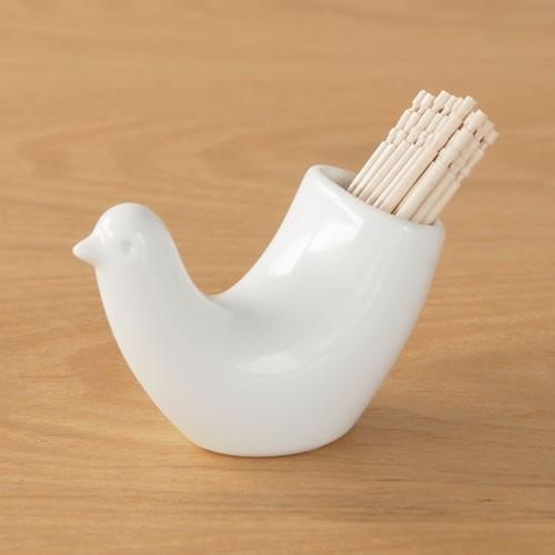 白山陶器 ＼2/27-3/1はP10倍／ 白山陶器 とり型 楊枝立て TOTTO 波佐見