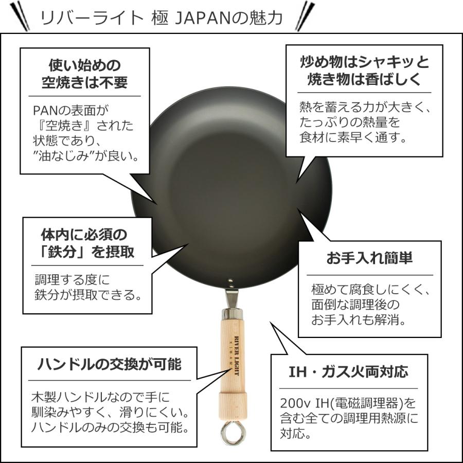 極JAPAN 【取扱終了】リバーライト 極 JAPAN たまご焼き 小 鉄 玉子