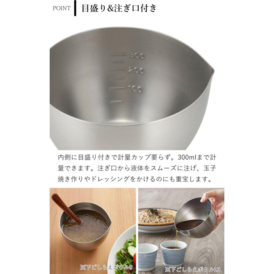 家事問屋 下ごしらえボウル 下ごしらえザルセット 11 ステンレス 11cm