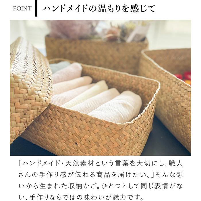 蓋付き 収納かご 長方形 3個セット ふた付き四角BOX バスケット 深型