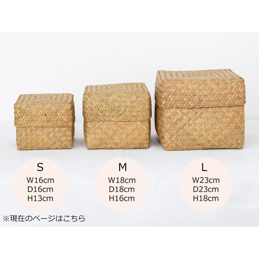 期間限定ポイント10倍／ 蓋付き 収納かご S 正方形 幅16cm バスケット