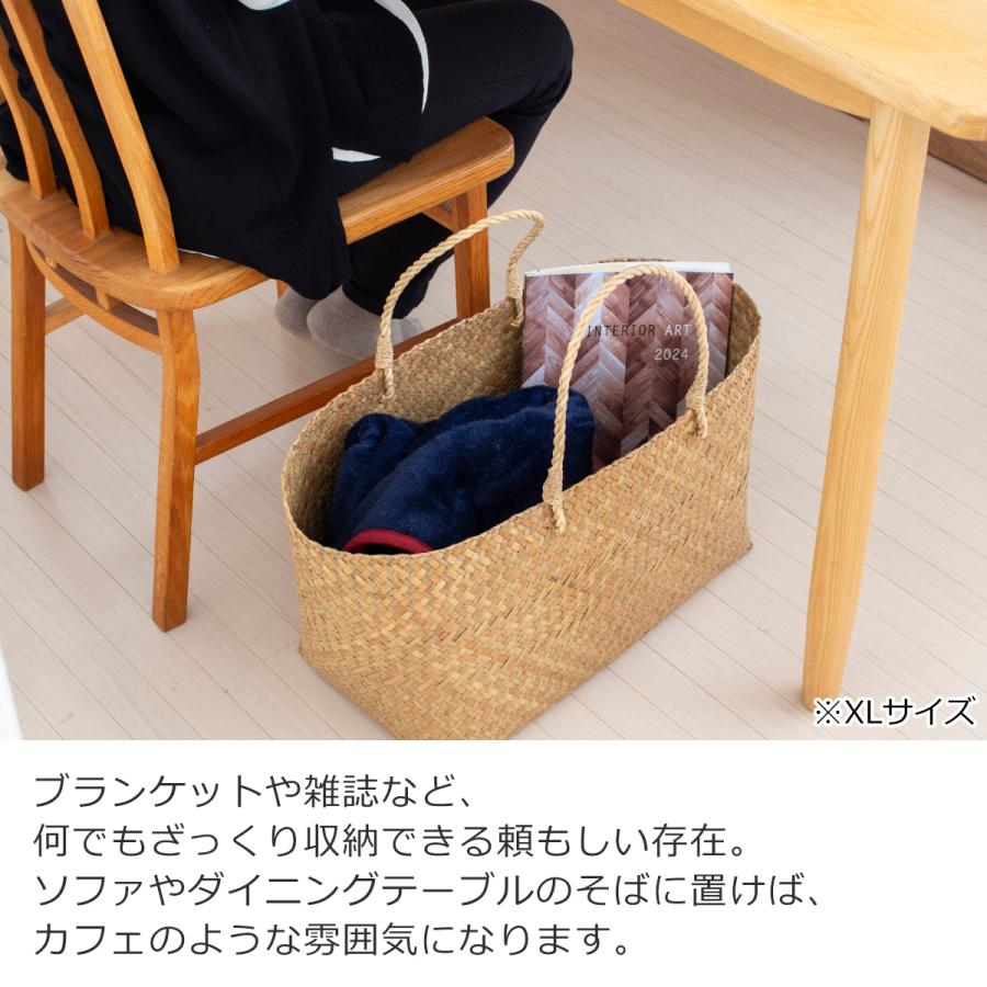 6/11はポイント10倍／ かごバッグ M サイアム カチュー 水草 手編み